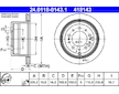 Brzdový kotouč ATE 24.0118-0143.1