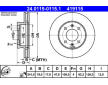 Brzdový kotouč ATE 24.0119-0115.1