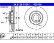 Brzdový kotouč ATE 24.0125-0136.1