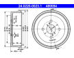 Brzdový buben ATE 24.0220-0023.1