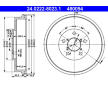 Brzdový buben ATE 24.0222-8023.1