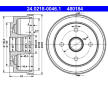 Brzdový buben ATE 24.0218-0046.1