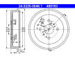Brzdový buben ATE 24.0220-0046.1