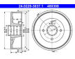 Brzdový buben ATE 24.0220-3037.1