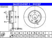 Brzdový kotouč ATE 24.0312-0167.1
