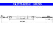 Tažné lanko, parkovací brzda ATE 24.3727-0229.2