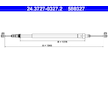 Tažné lanko, parkovací brzda ATE 24.3727-0327.2