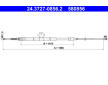 Tažné lanko, parkovací brzda ATE 24.3727-0856.2