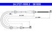 Tažné lanko, parkovací brzda ATE 24.3727-1095.2