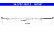 Tažné lanko, parkovací brzda ATE 24.3727-1097.2