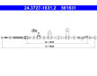 Tažné lanko, parkovací brzda ATE 24.3727-1831.2