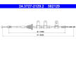 żażné lanko parkovacej brzdy ATE 24.3727-2129.2