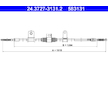 Tažné lanko, parkovací brzda ATE 24.3727-3131.2