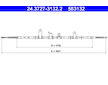 Tažné lanko, parkovací brzda ATE 24.3727-3132.2