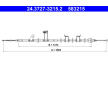 Tažné lanko, parkovací brzda ATE 24.3727-3215.2