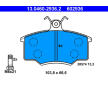 Sada brzdových destiček, kotoučová brzda ATE 13.0460-2936.2