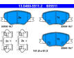 Sada brzdových destiček, kotoučová brzda ATE 13.0460-5511.2