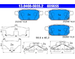 Sada brzdových destiček, kotoučová brzda ATE 13.0460-5655.2