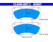 Sada brzdových destiček, kotoučová brzda ATE 13.0460-5667.2