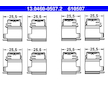 Sada príslużenstva oblożenia kotúčovej brzdy ATE 13.0460-0507.2
