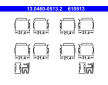 Sada prislusenstvi, oblozeni kotoucove brzdy ATE 13.0460-0513.2