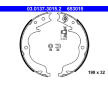 Sada brzdových čelistí, parkovací brzda ATE 03.0137-3015.2