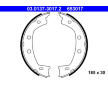 Sada brzdových čelistí, parkovací brzda ATE 03.0137-3017.2
