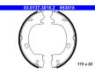 Sada brzdových čelistí, parkovací brzda ATE 03.0137-3018.2