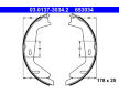 Sada brzdových čelistí, parkovací brzda ATE 03.0137-3034.2