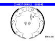 Sada brzdových čelistí, parkovací brzda ATE 03.0137-3045.2