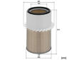Vzduchový filtr MANN-FILTER C 22 337 x