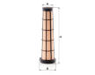 Filtr - sekundární vzduch MANN-FILTER CF 10 002