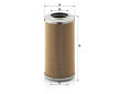 Filtr, pracovní hydraulika MANN-FILTER H 1387