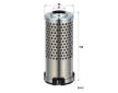 Filtr, pracovní hydraulika MANN-FILTER HD 5010