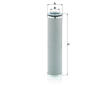 Filtr, pracovní hydraulika MANN-FILTER HD 8003