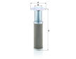 Filtr, pracovní hydraulika MANN-FILTER HD 900 x