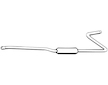 Střední tlumič výfuku WALKER 02899