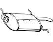 Zadní tlumič výfuku WALKER 15750