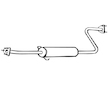 Střední tlumič výfuku WALKER 18131