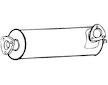 Střední tlumič výfuku WALKER 18248