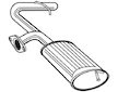 Zadní tlumič výfuku WALKER 22450