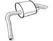 Zadní tlumič výfuku WALKER 22641