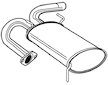 Zadní tlumič výfuku WALKER 22904
