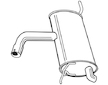 Zadní tlumič výfuku WALKER 23005