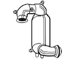 Přední katalyzátor WALKER 28627