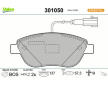 Sada brzdových destiček, kotoučová brzda VALEO 301050
