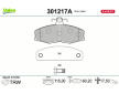 Sada brzdových destiček, kotoučová brzda VALEO 301217A
