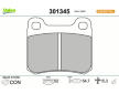 Sada brzdových destiček, kotoučová brzda VALEO 301345