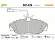 Sada brzdových destiček, kotoučová brzda VALEO 301429