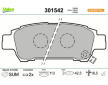 Sada brzdových destiček, kotoučová brzda VALEO 301542